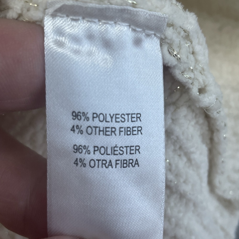 Weatherproof Vintage Women's XL Pullover Sweater Cream e1111 - Picture 7 of 8